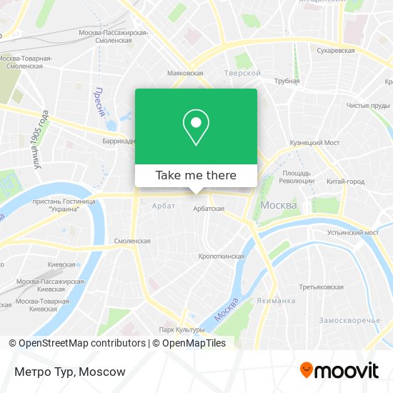 Метро Тур map