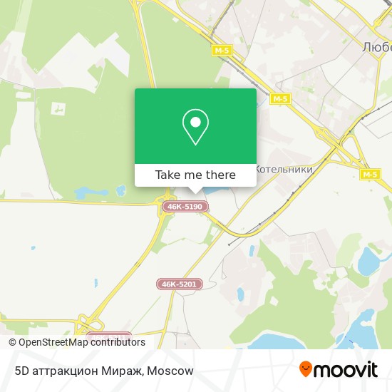 5D аттракцион Мираж map