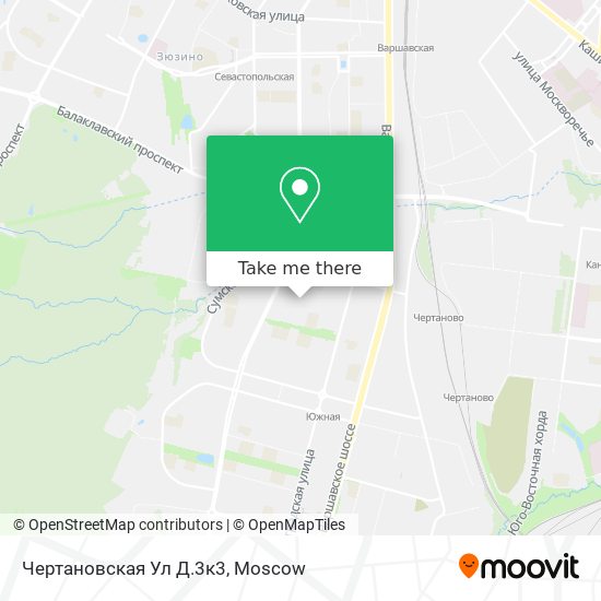 Чертановская Ул Д.3к3 map
