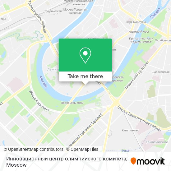 Инновационный центр олимпийского комитета map