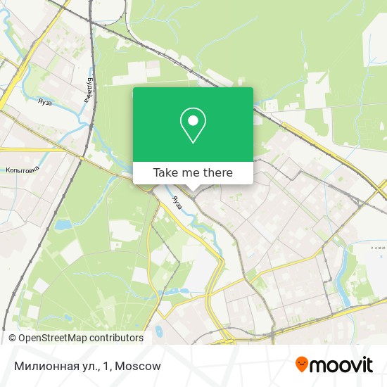 Милионная ул., 1 map