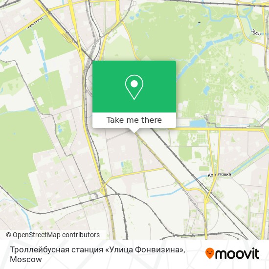 Троллейбусная станция «Улица Фонвизина» map