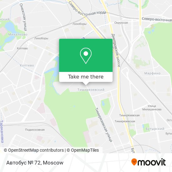Автобус № 72 map