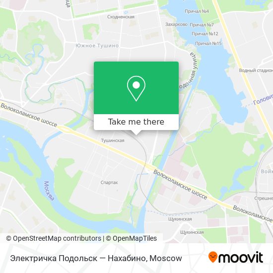 Электричка Подольск — Нахабино map