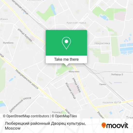 Люберецкий районный Дворец культуры map