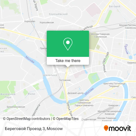 Береговой Проезд 3 map