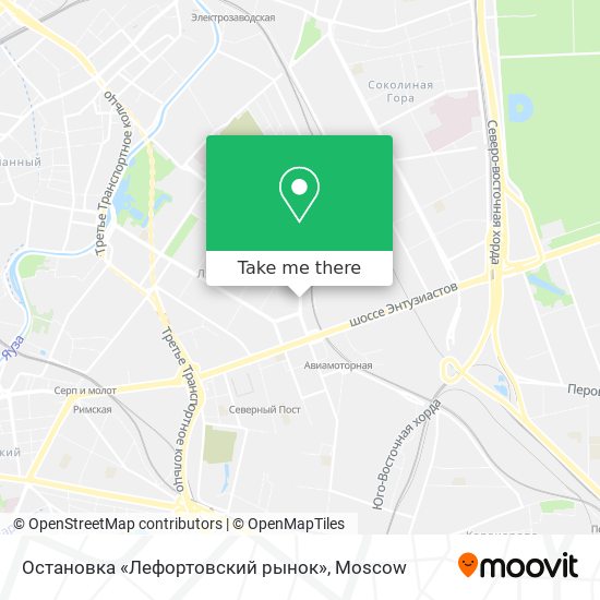 Остановка «Лефортовский рынок» map