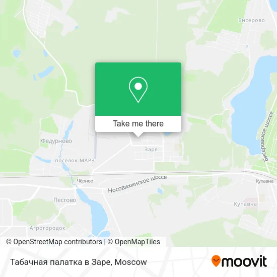 Табачная палатка в Заре map