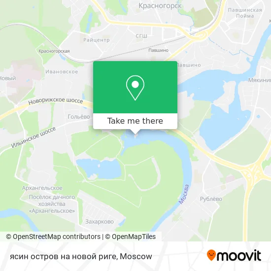 ясин остров на новой риге map