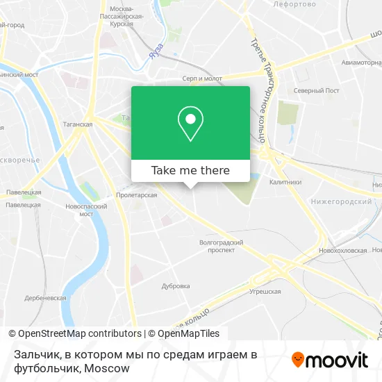 Зальчик, в котором мы по средам  играем в футбольчик map
