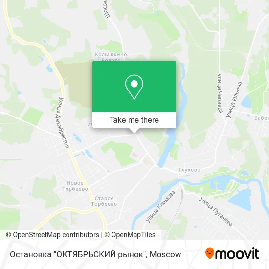 Остановка "ОКТЯБРЬСКИЙ рынок" map