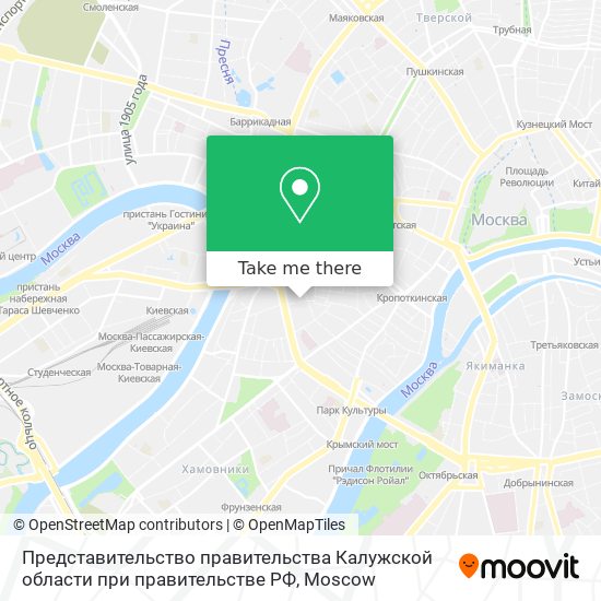 Представительство правительства Калужской области при правительстве РФ map