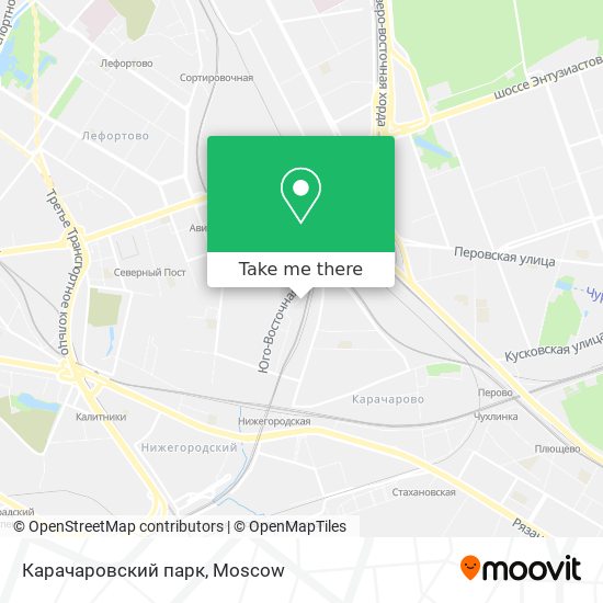 Карачаровский парк map