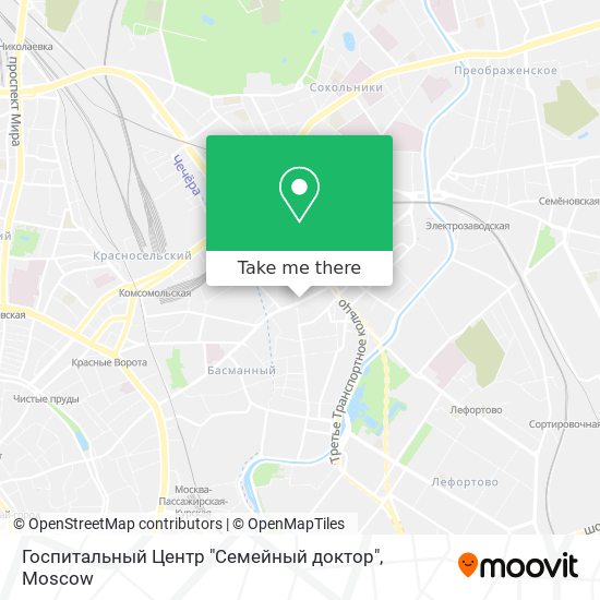 Госпитальный Центр "Семейный доктор" map