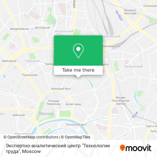 Экспертно-аналитический центр "Технологии труда" map