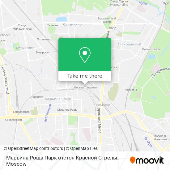 Марьина Роща.Парк отстоя Красной Стрелы. map