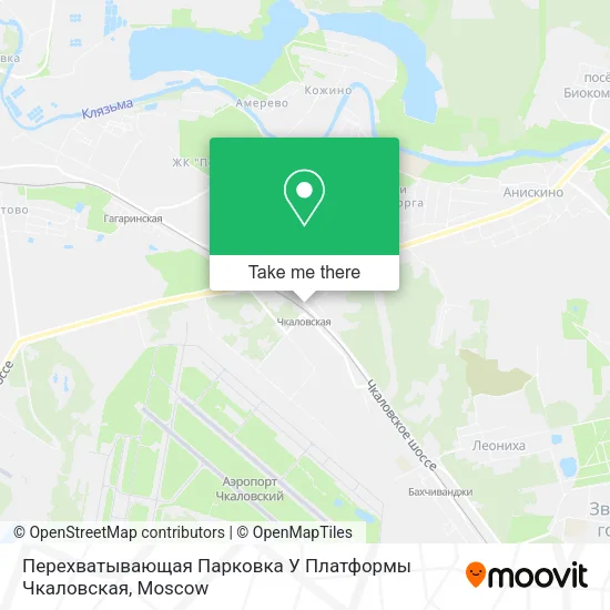 Перехватывающая Парковка У Платформы Чкаловская map