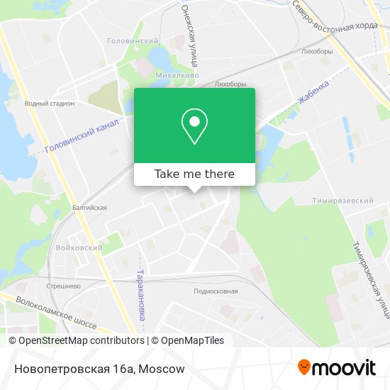Новопетровская 16а map
