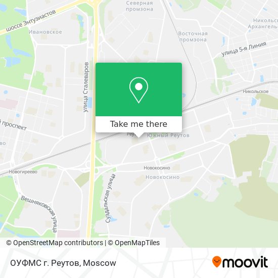 ОУФМС г. Реутов map