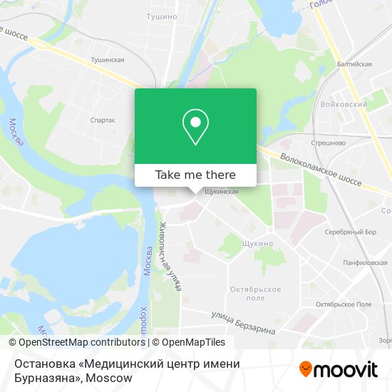 Остановка «Медицинский центр имени Бурназяна» map