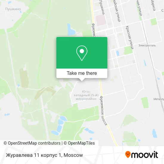 Журавлева 11 корпус 1 map