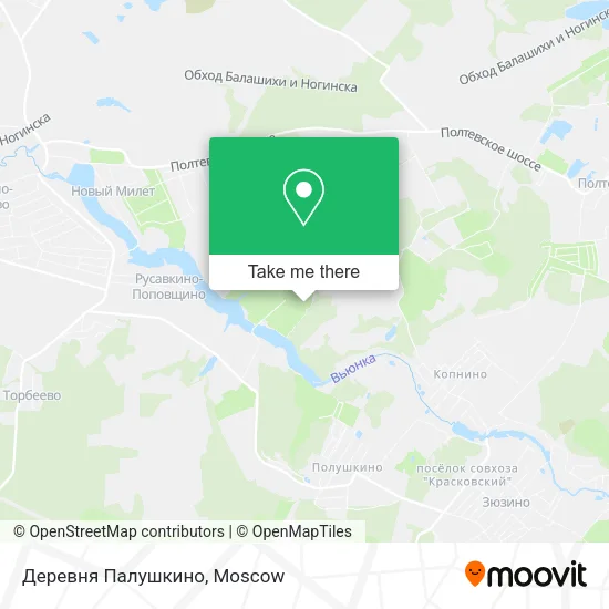 Деревня Палушкино map