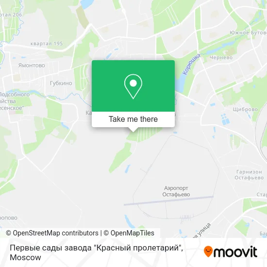 Первые сады завода "Красный пролетарий" map