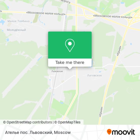 Ателье пос. Львовский map