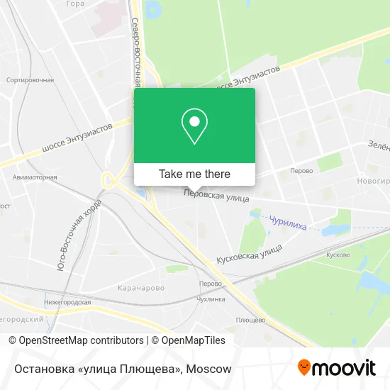 Остановка «улица Плющева» map