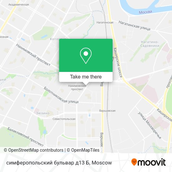 симферопольский бульвар д13 Б map