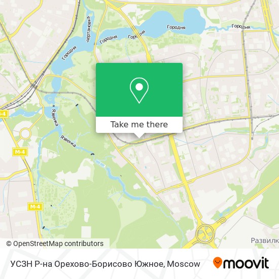 УСЗН Р-на Орехово-Борисово Южное map