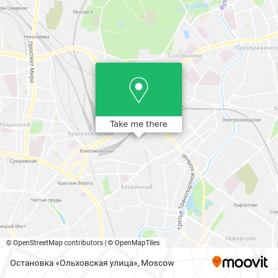 Остановка «Ольховская улица» map