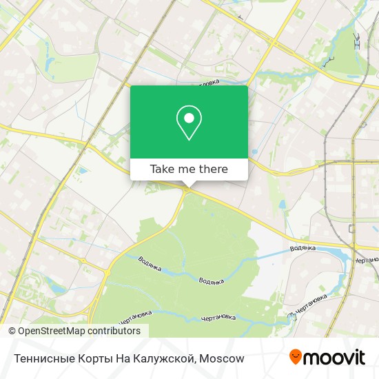 Теннисные Корты На Калужской map