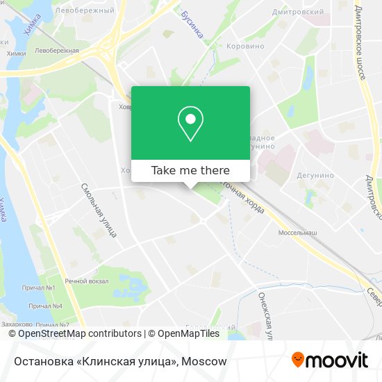 Остановка «Клинская улица» map