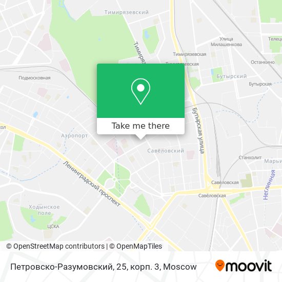 Петровско-Разумовский, 25, корп. 3 map