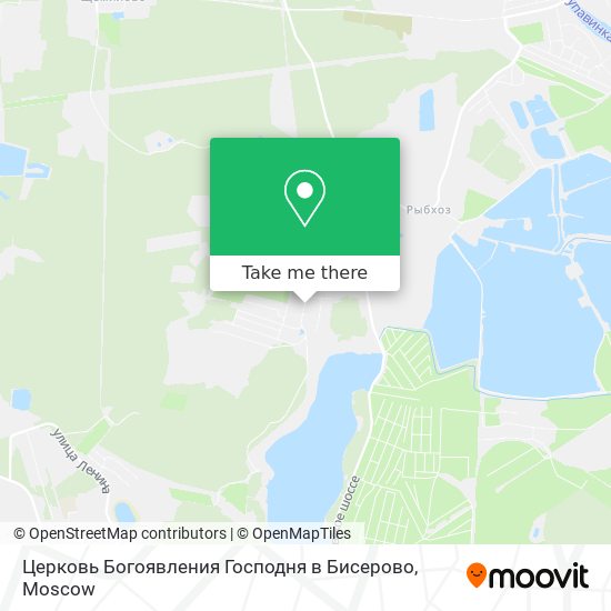 Церковь Богоявления Господня в Бисерово map