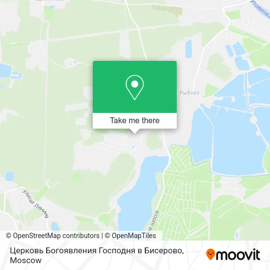 Церковь Богоявления Господня в Бисерово map