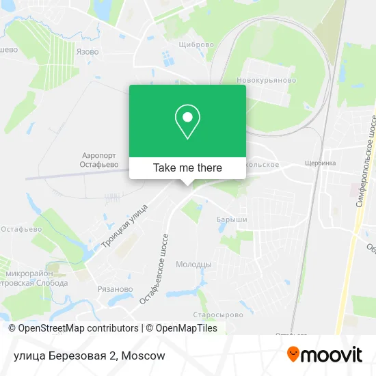 улица Березовая 2 map