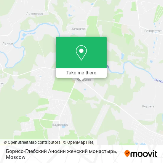Борисо-Глебский Аносин женский монастырь map