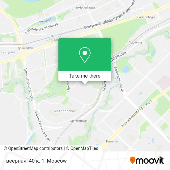 веерная, 40 к. 1 map