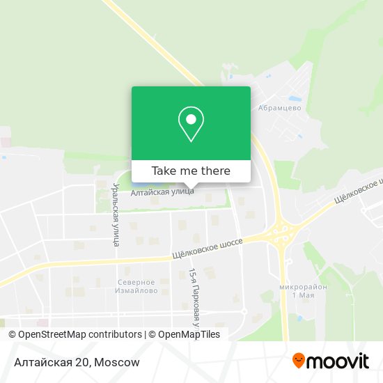 Алтайская 20 map
