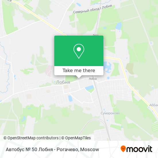Автобус № 50 Лобня - Рогачево map