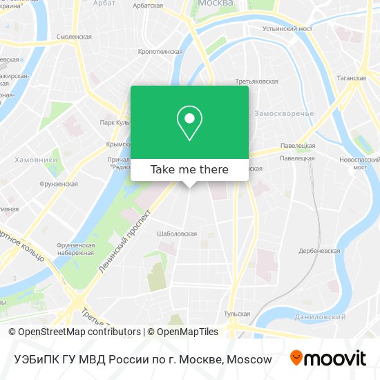 УЭБиПК ГУ МВД России по г. Москве map