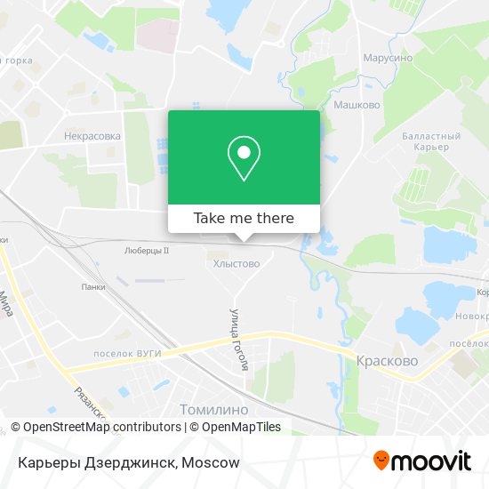 Карьеры Дзерджинск map