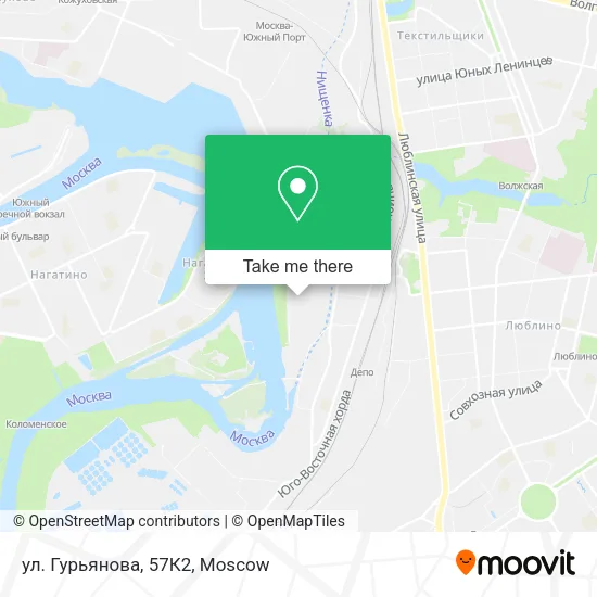 ул. Гурьянова, 57К2 map