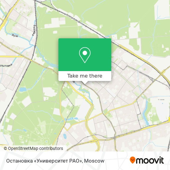 Остановка «Университет РАО» map