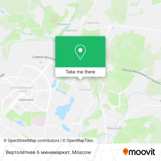 Вертолётная 6 минимаркет map