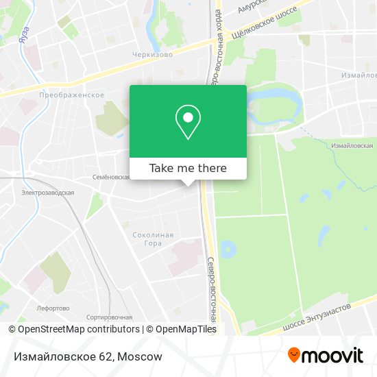 Измайловское 62 map