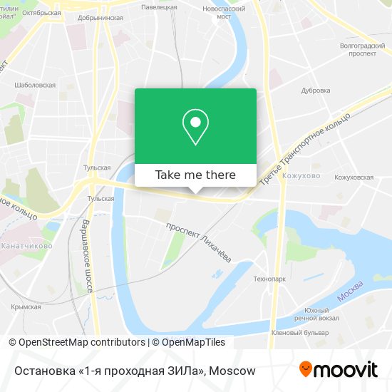 Остановка «1-я проходная ЗИЛа» map