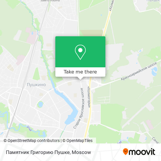 Памятник Григорию Пушке map